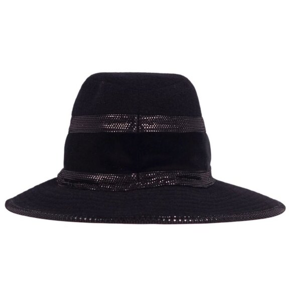 Hermes Hat Band Cashmere Velvet Velour Lamb Leather 57